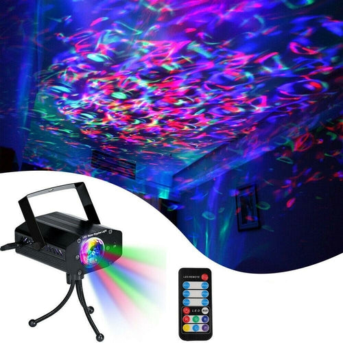 RGB LED Water Ocean Ripple Effect Stage Lights Gadget Meteor Laser